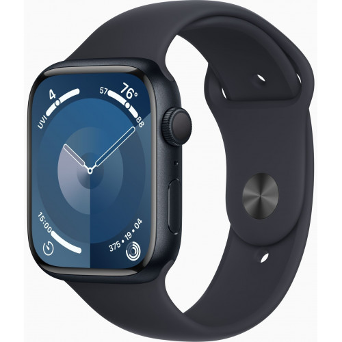 Apple Watch Series 9 GPS 41mm Midnight Aluminum Case w. Midnight Sport Band - M/L (MR8X3)